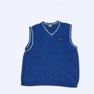 Vintage Y2K South Pole blue V-neck knit sweater vest XXL